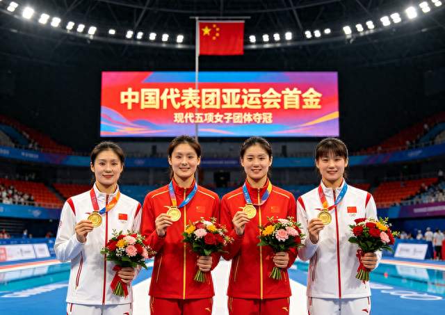 开门红！名古屋亚运会中国代表团首金诞生，4名姑娘合力圆梦