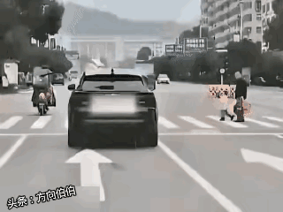 在网络上看到这段视频，老人带小孩子过马路，放任孩子跑来跑去，孩子身小，在后车司机