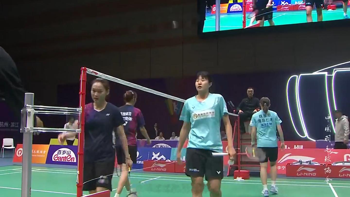 青岛仁洲 2-1 浙江竞体 混双 蒋振邦 魏雅欣 15-7 15-9 沈烜垚 余