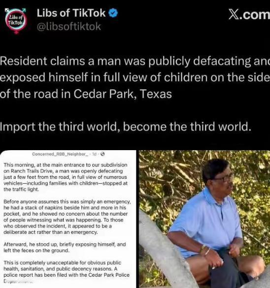 在红绿灯附近脱裤子直接大小便，这事不是发生在印度，但是个印度人！

7月6日一段