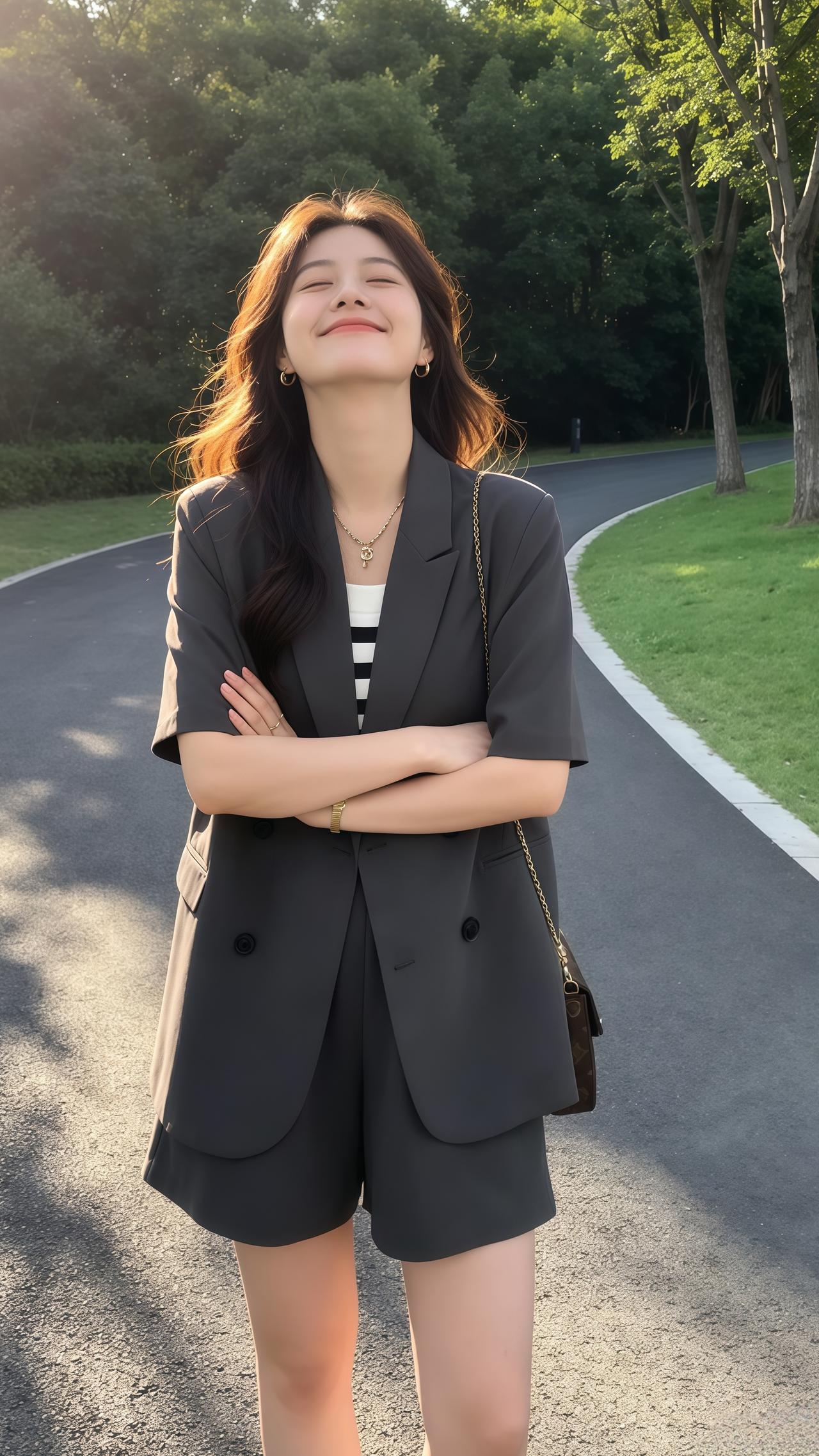 不挑个子的通勤套装 韩系轻奢气质西装套装 盛夏高品极简套装 穿搭 ootd穿搭