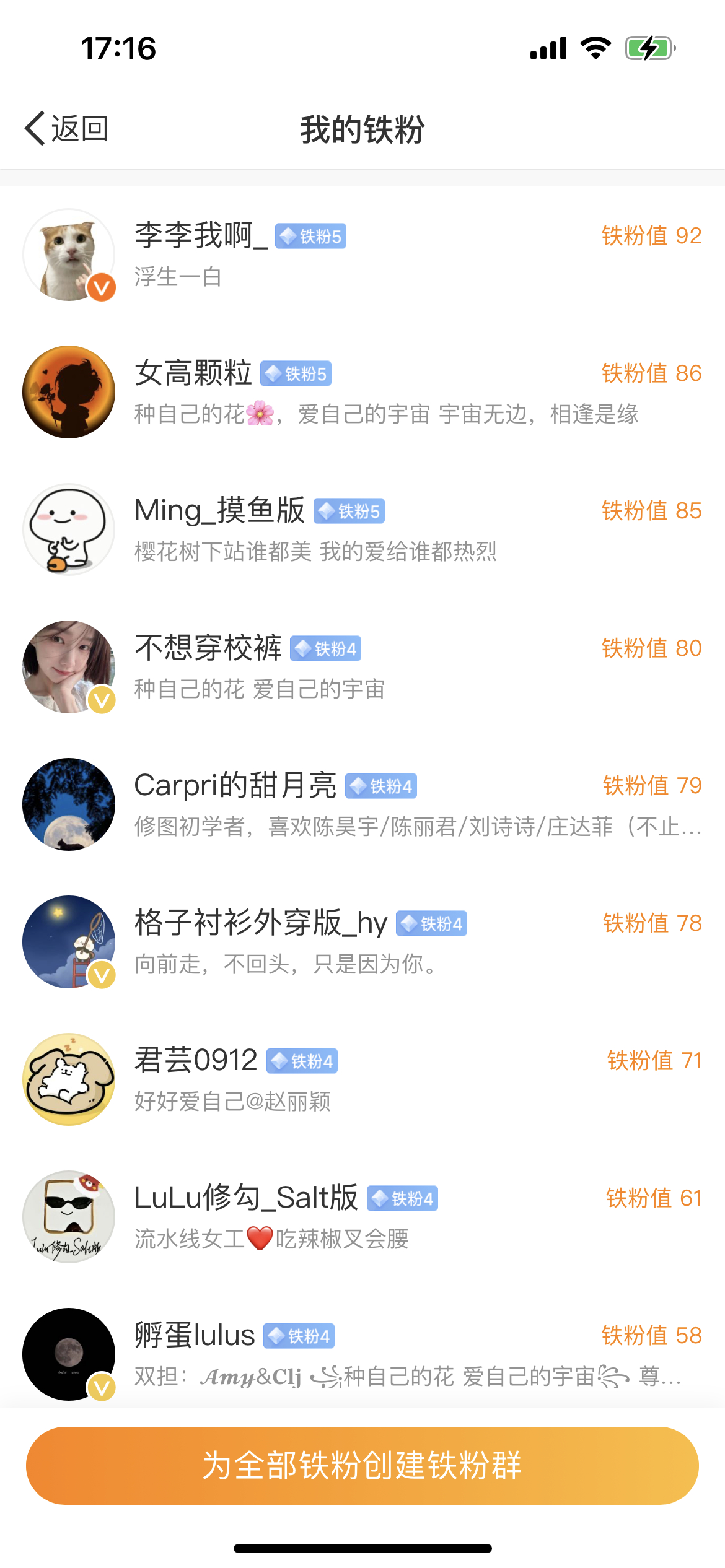 谁当我第一个金粉 