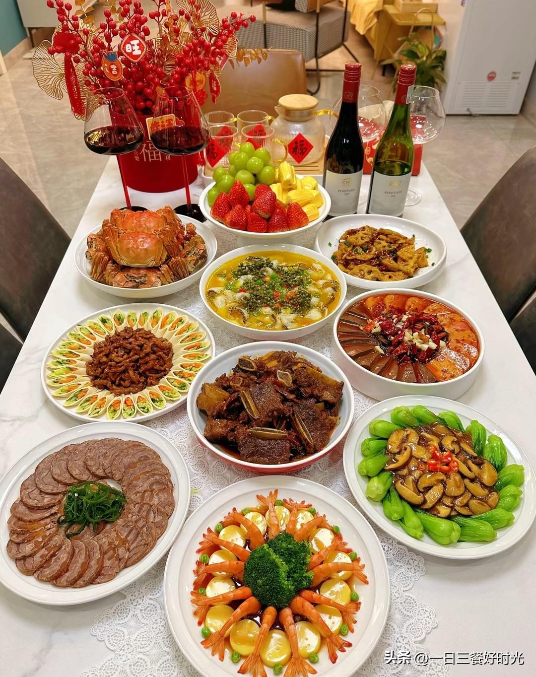 南方的朋友让一让，就问北方的朋友这顿饭算不算丰盛。晚餐家常菜分享