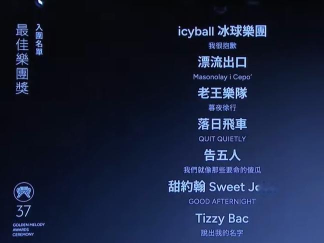 结果一看今年乐团竞争最激烈 金曲奖