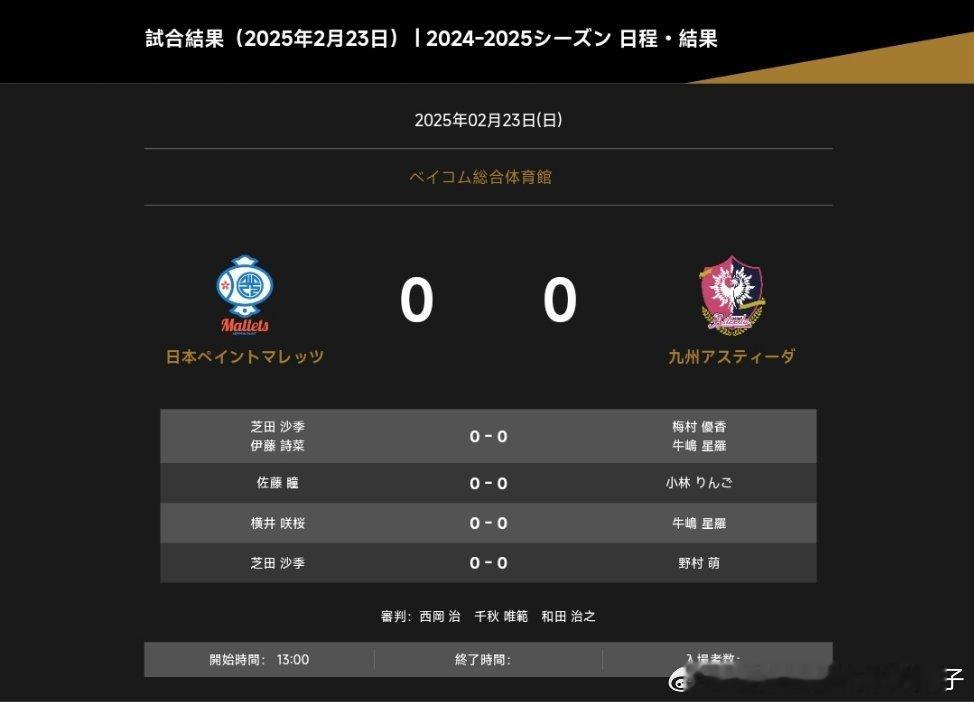 2024-2025赛季日本乒乓球T联赛对阵表：日本涂料VS九州芝田沙季伊藤诗菜V