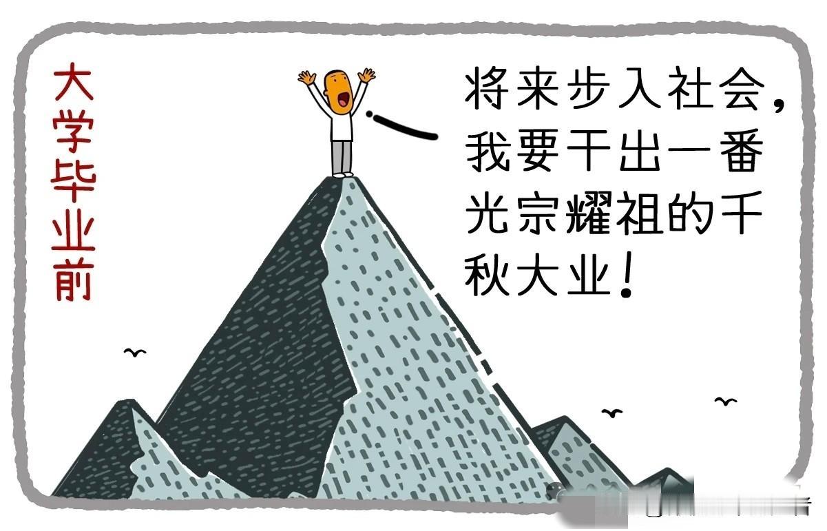 趣味漫画：大学毕业前后的心态变化（真实）