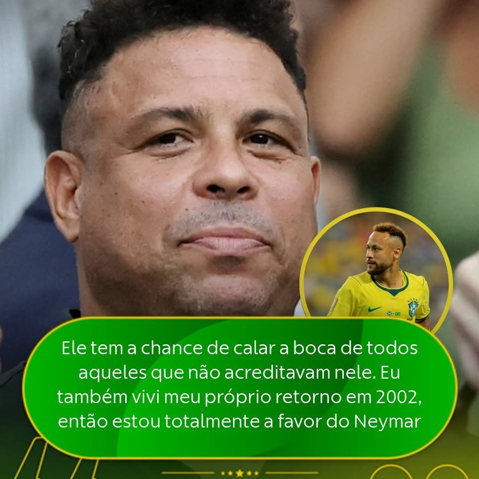 neymar 大罗在接受法国《队报》采访时，直言自己始终坚定为内马尔加油助威。他