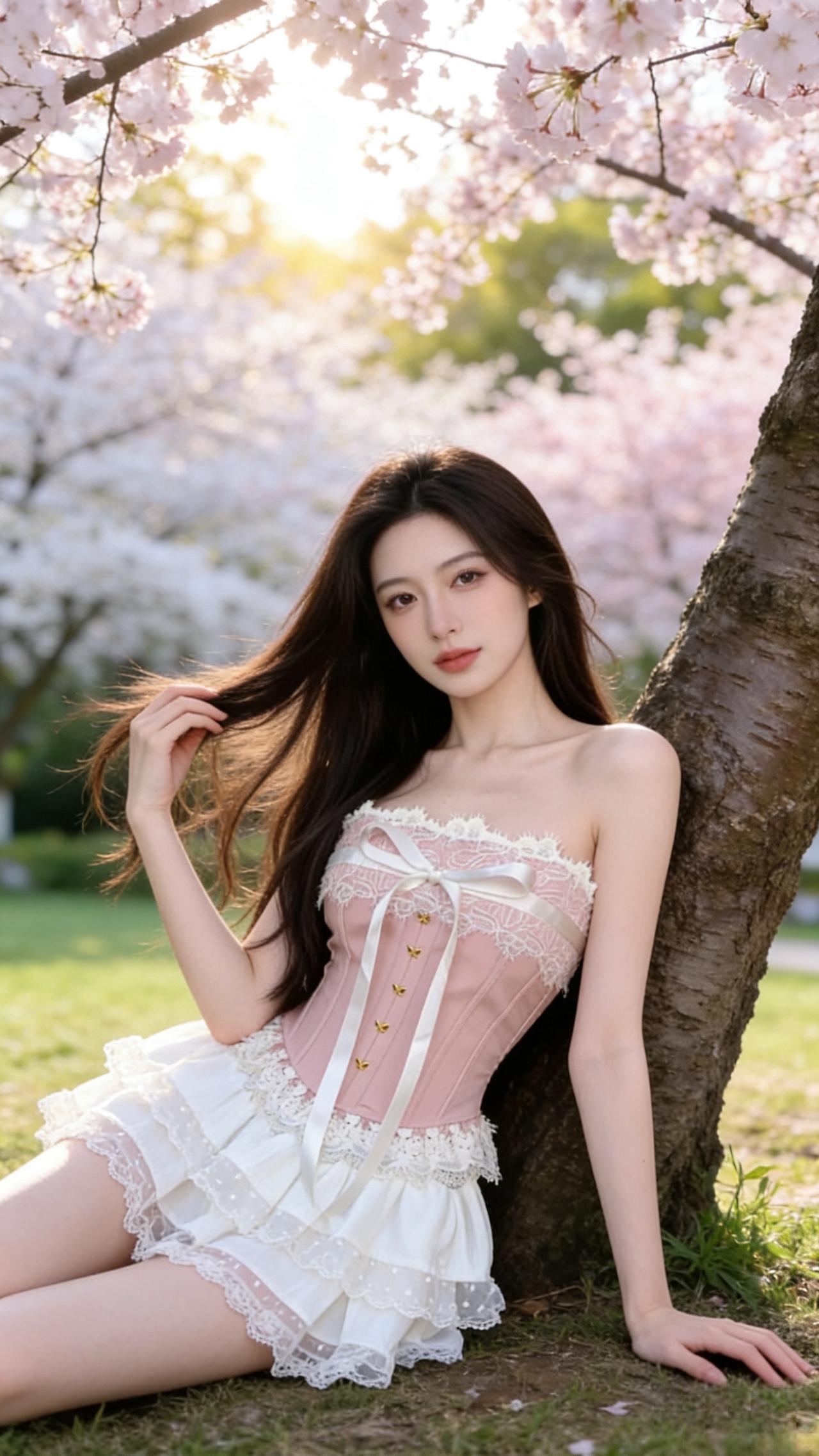 甜系女孩  时装穿搭 清纯甜美 时髦穿搭 甜系女生