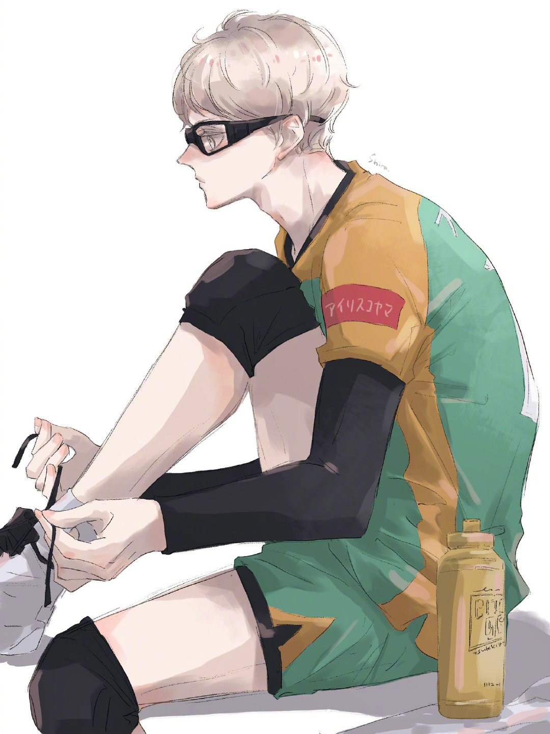 #排球少年# Shira老师画的月岛萤给我帅晕了！！！ ​​​