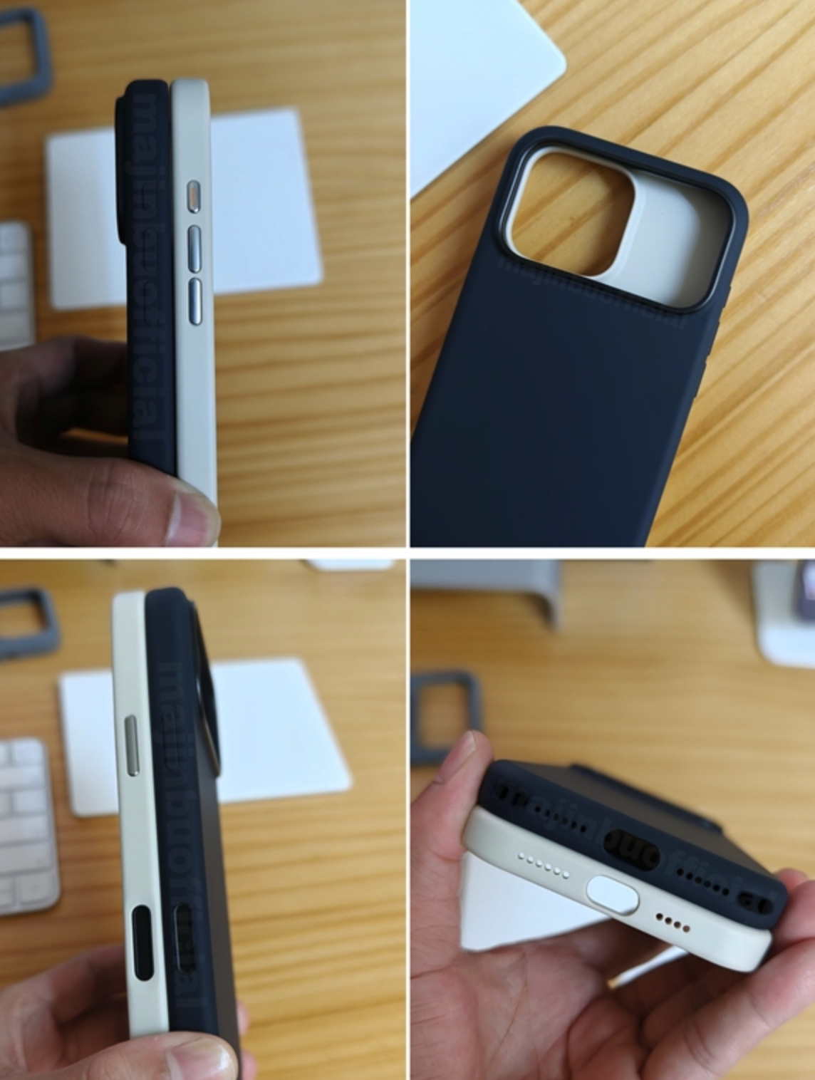iPhone17官方保护壳首曝 这次的官方保护壳有两款，一款是有不透明缎面纹理的