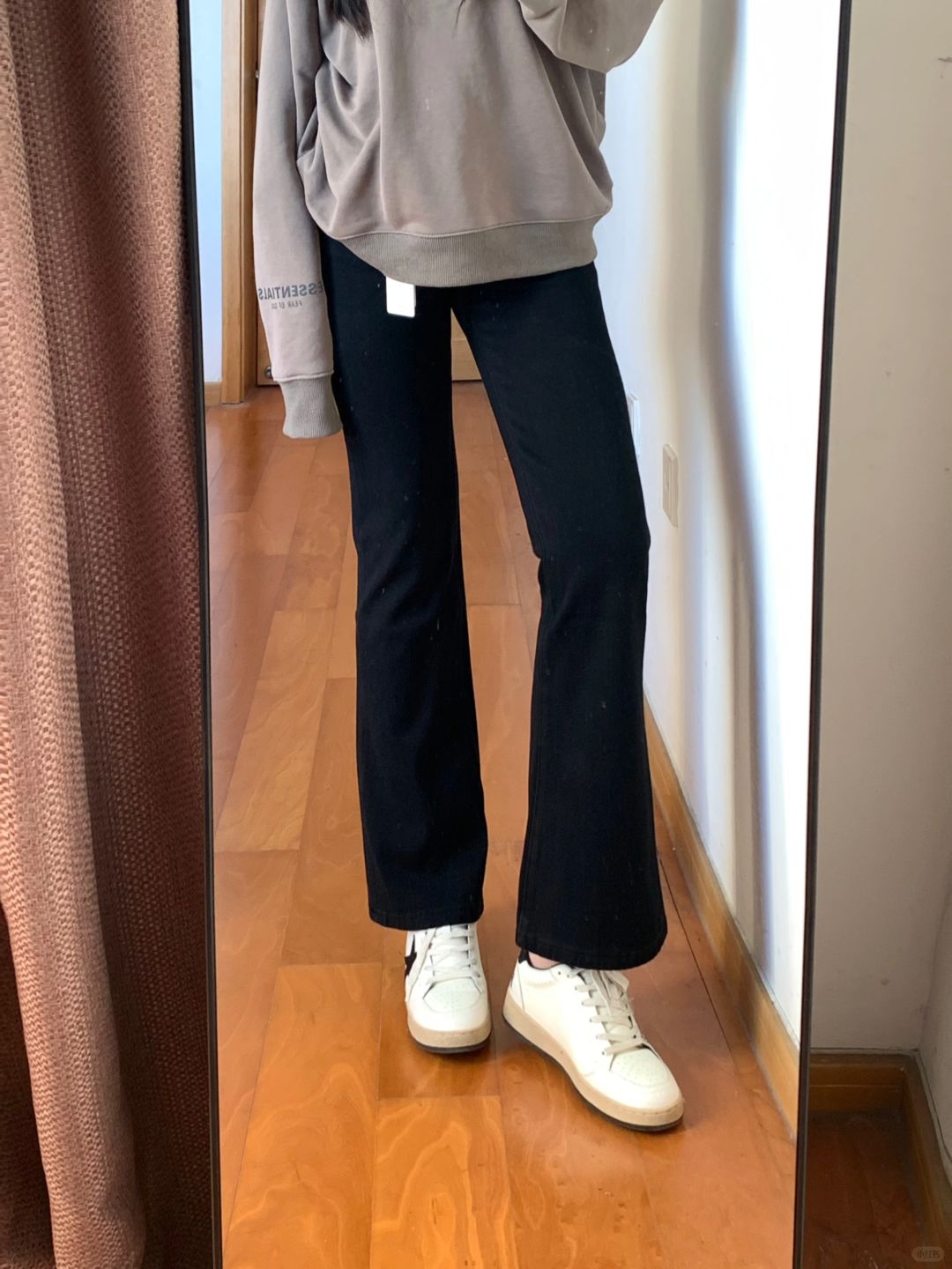 158/105梨形暴哭！有弹力的微喇九分好显瘦！