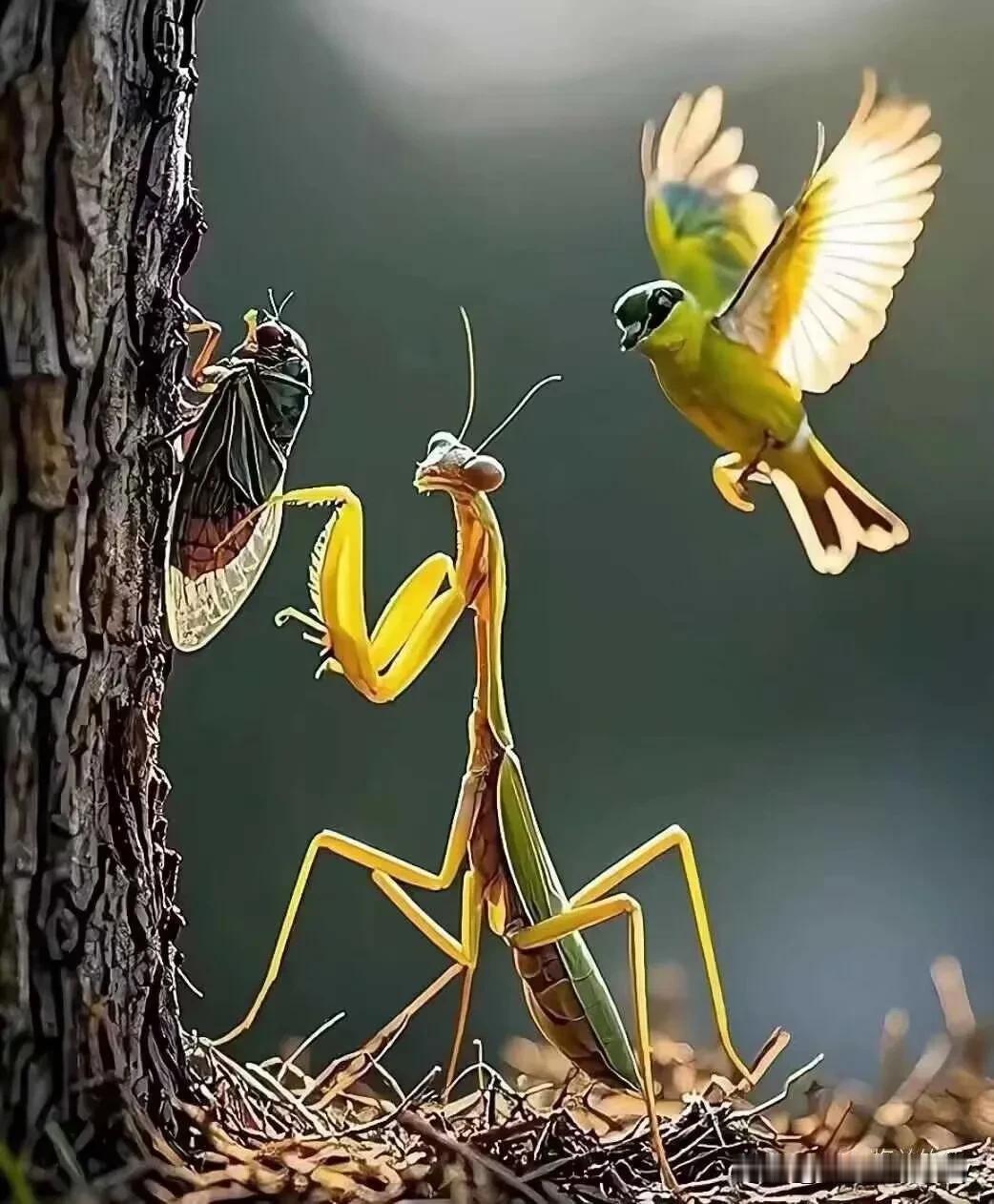 看图给一个合适，恰当的成语吧！