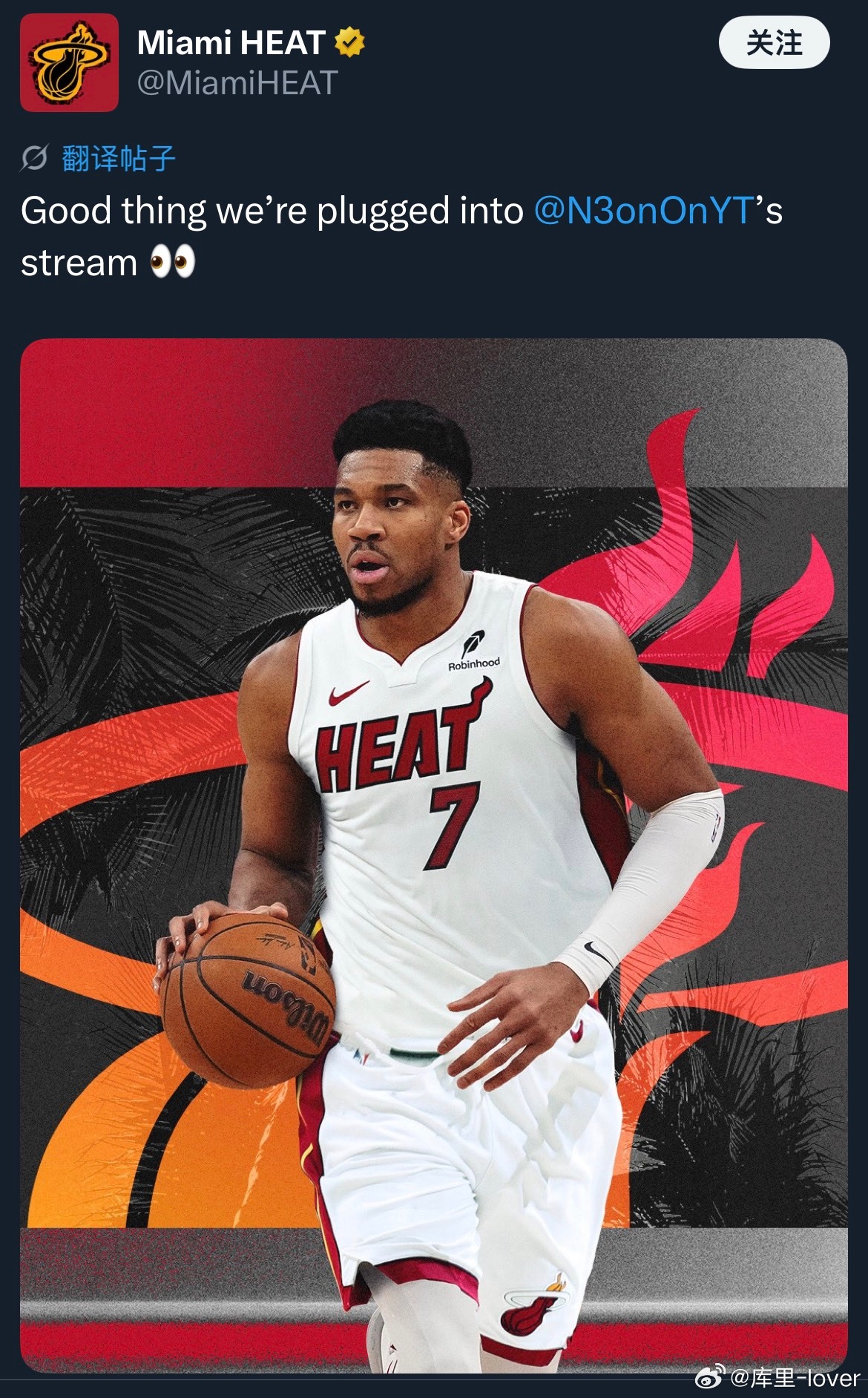NBA 笑死😂临时换球衣号码，这事也就字母哥能干得出来热火队官媒也是在官宣几个