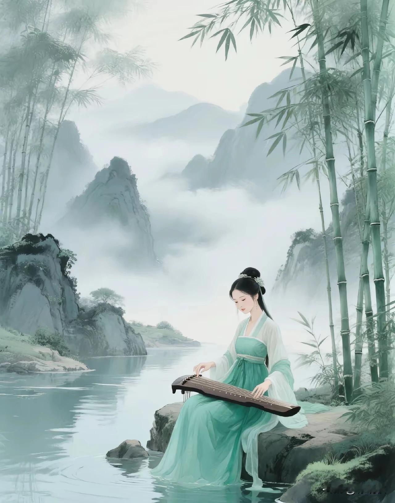 上联：琵琶一曲弹愁绪
下联：素琴三弄抒幽怀