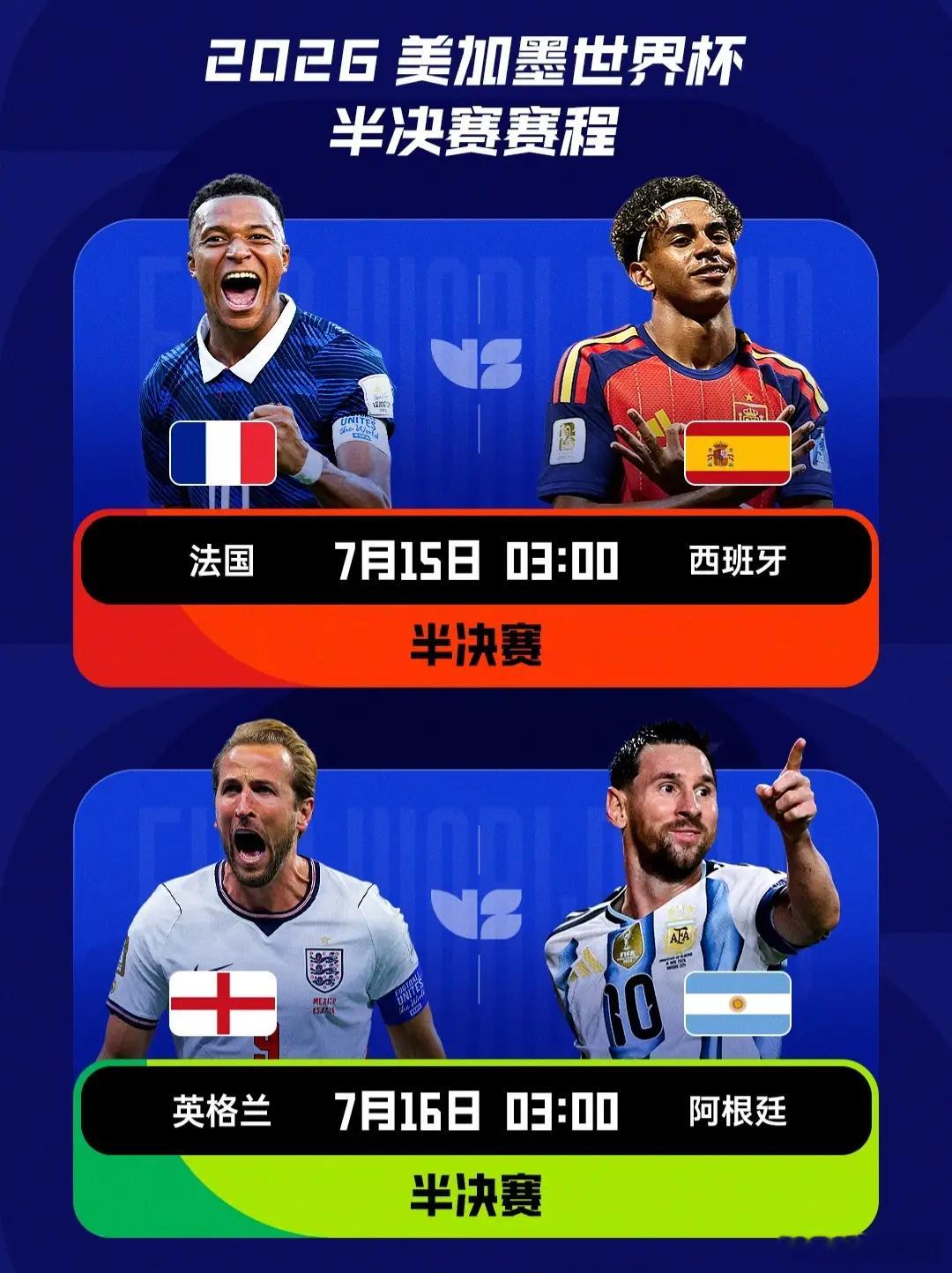 开创足坛全新历史！FIFA世界前四包揽四强，足坛盛事半决赛迎来豪门终极较量202