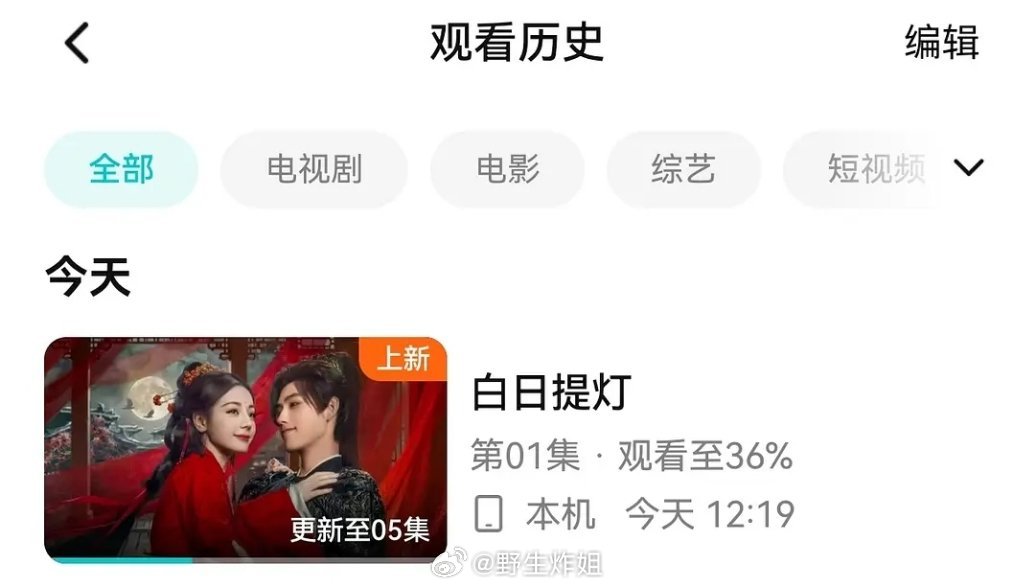 白日提灯显示观看是正常的啊刚看了下是36%啊白日提灯 喜剧