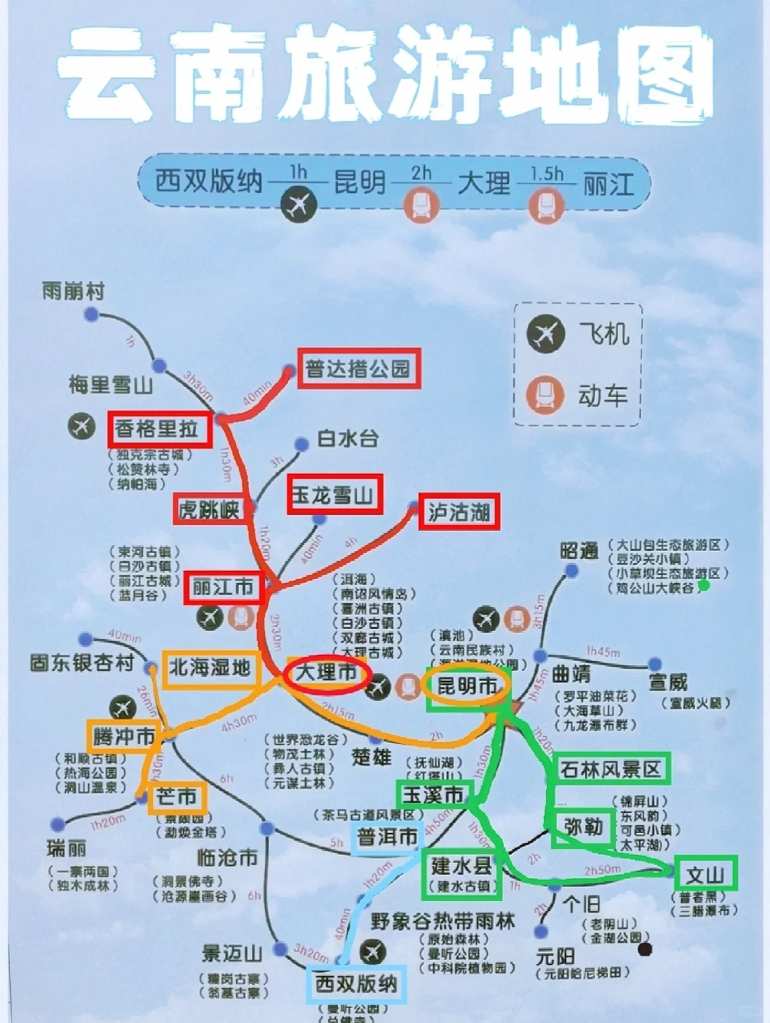 超全的‼️云南旅游线路全攻略