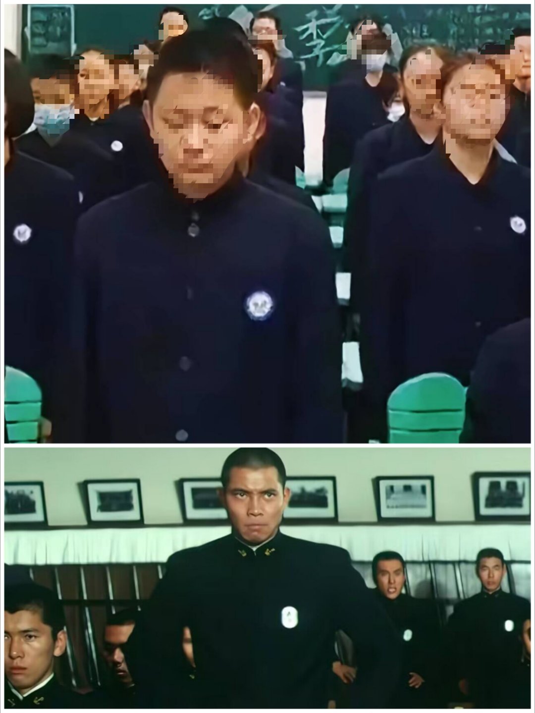 这个校服很好，很有精神[怒] ​​​