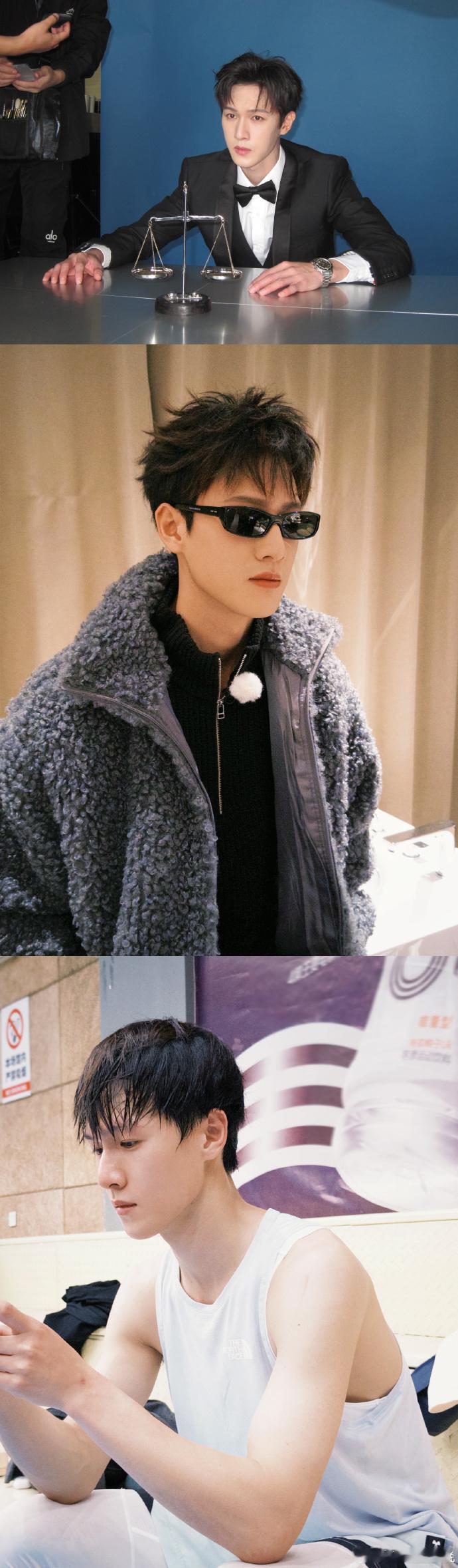 李昀锐路透造型被识别成ai了李昀锐这新造型帅得太标准了！墨衣遮眼的破碎感，直接让