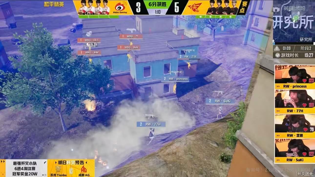RW歼灭晋级四强PEL春季赛第六周突围赛RW用6:3的比分证明实力，每一场团战都
