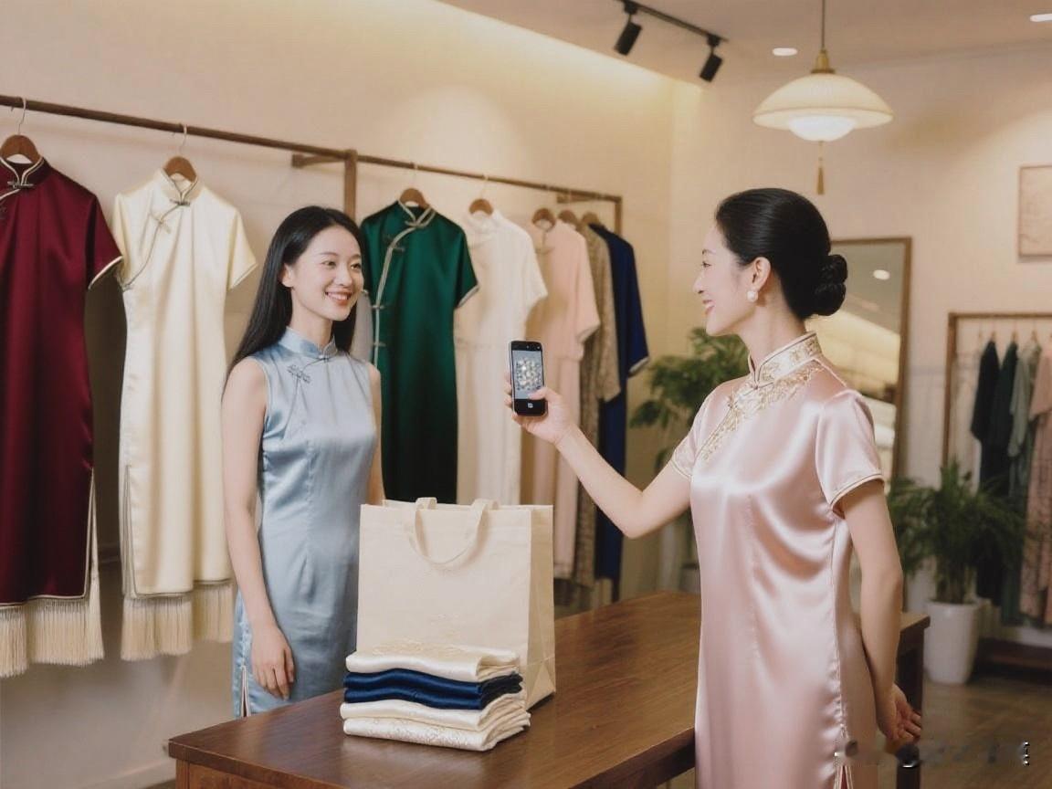 昨天遇到件有点纠结的事。
一位新顾客来店里买了一件衣服，成交过程挺愉快的，付款后