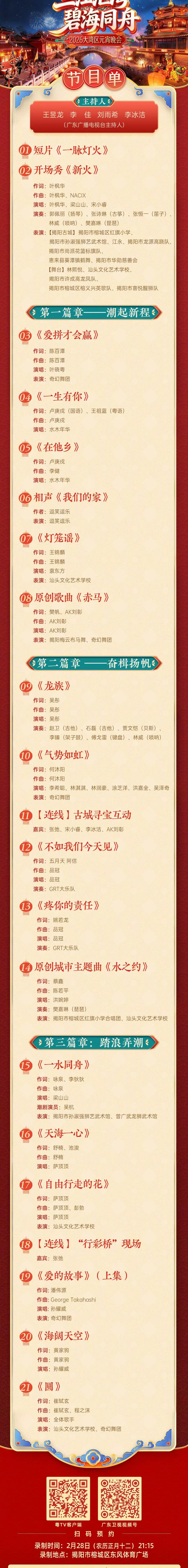 各大卫视今晚元宵晚会的节目单来了! 快来🐴住你想看的节目！元宵晚会节目单央视：