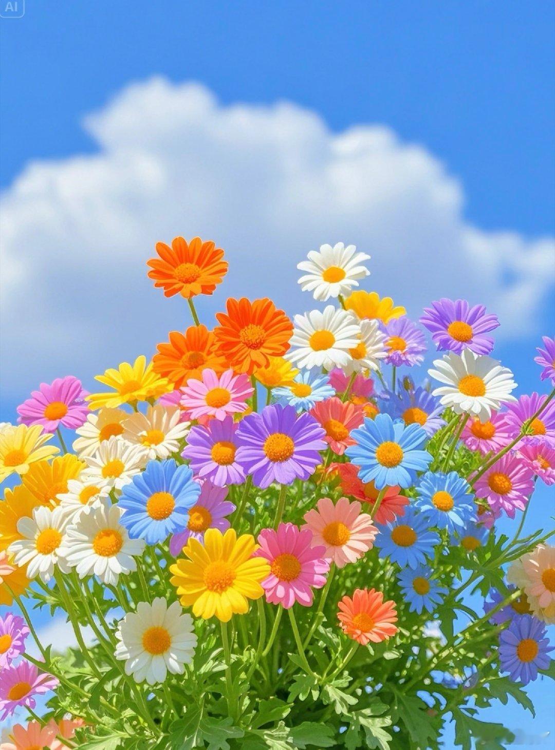 小雏菊是菊科雏菊属植物，象征纯洁、天真、和平、希望、深藏在心底的爱，常生长于草地