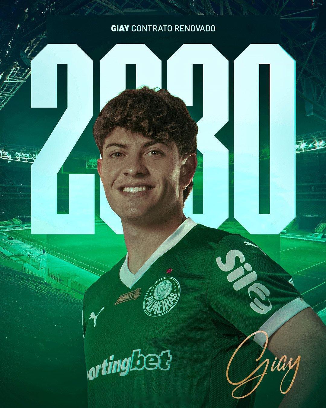 奥古斯丁-贾伊和帕尔梅拉斯续约到2030年 !阿根廷球员转会消息 ​​​