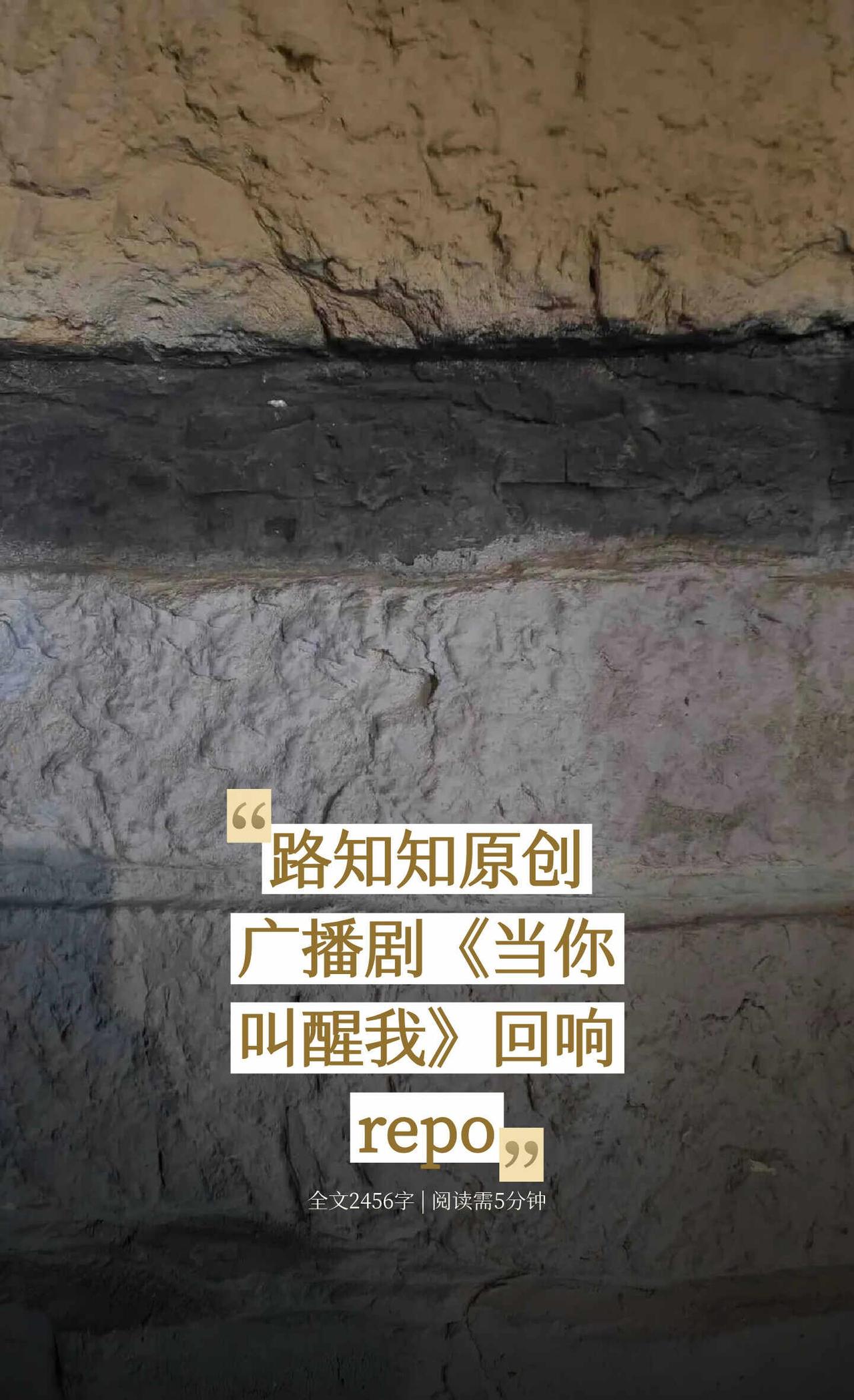 路知知原创广播剧《当你叫醒我》回响repo
路知行 当你叫醒我广播剧 安利🫰路