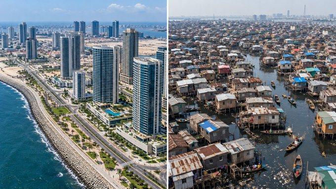 在尼日利亚拉各斯，有人直接把新城建到了海边的填海地上。
这座名叫 Eko Atl