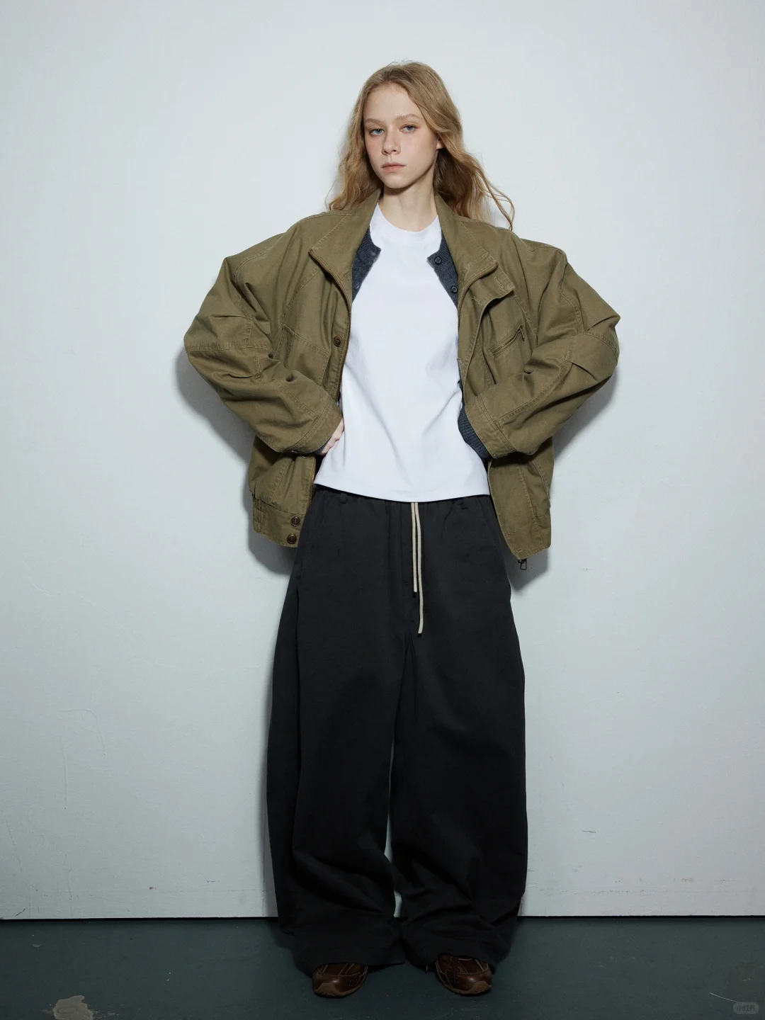 NO.02 天丝棉弯刀裤Oversized