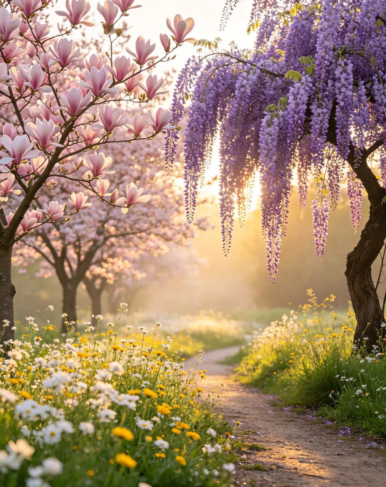 春风悄悄漫过人间，把整个世界都染上了温柔的底色，满眼皆是治愈的春日氛围感。

清