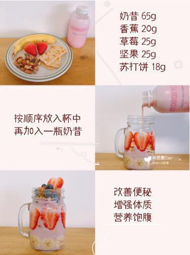 10分钟｜自制水果奶昔谷物杯低脂又健康  转载集美们，友情提示    宅家这些天
