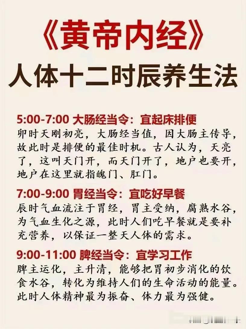 《黄帝内经》人体十二时辰养生法，什么时辰做什么事，身体好了财运自然旺旺旺，每个人