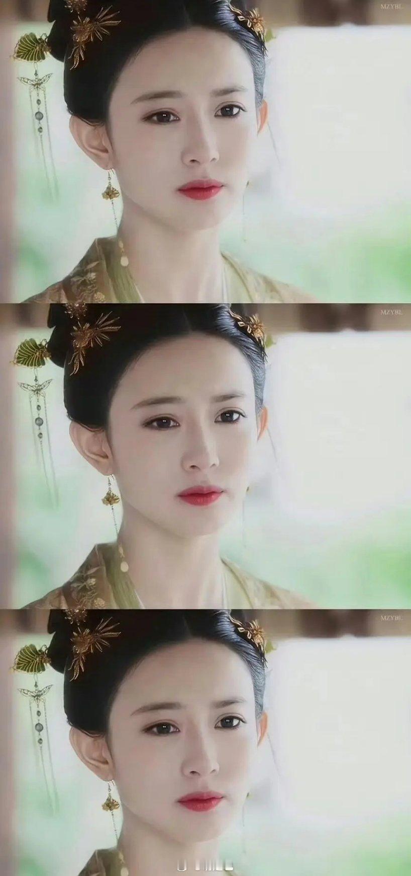 其实孟子义淡妆也很好看，燕云台里的李思，现在基本上全是头发垂下来披着 