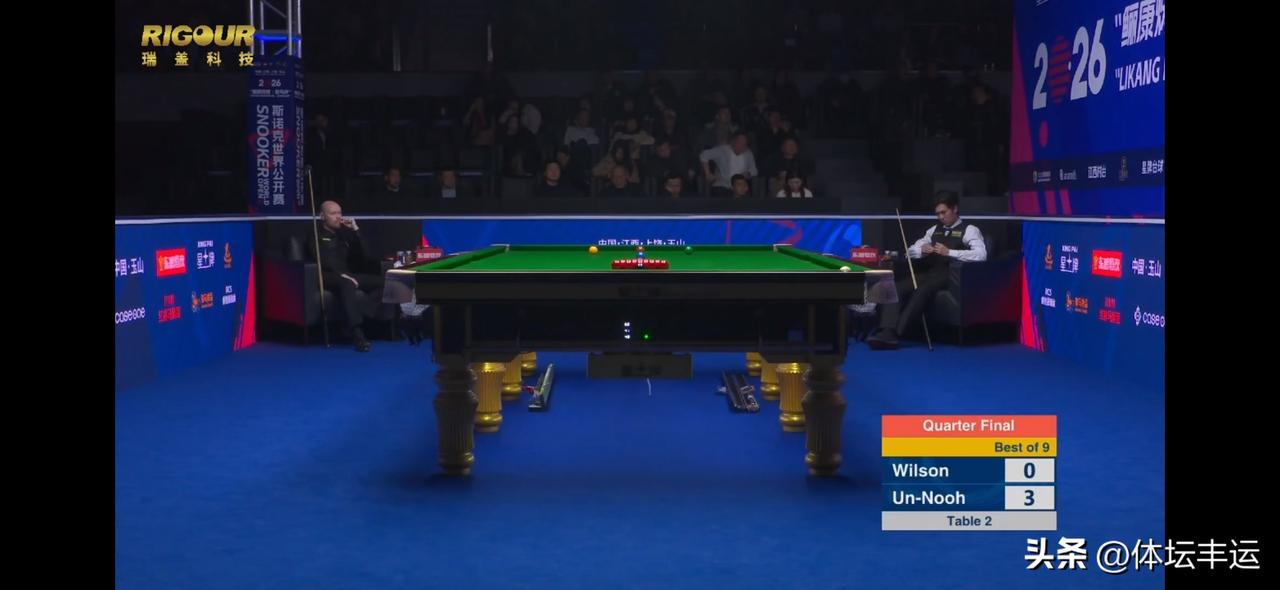 快讯，特鲁姆普、塔猜亚3-1分别领先瓦菲和加里威尔逊进入中场休息@1/4决赛，1