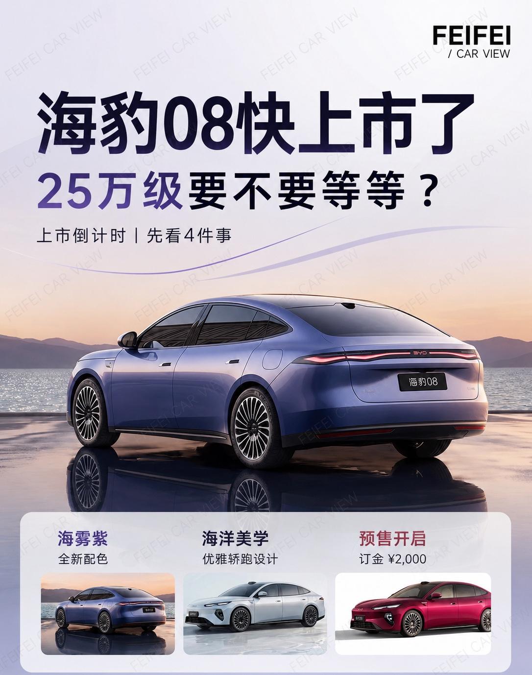 海豹08快上市了，25万级买车要不要等等？海豹08最近的信息越来越密了，我觉得它