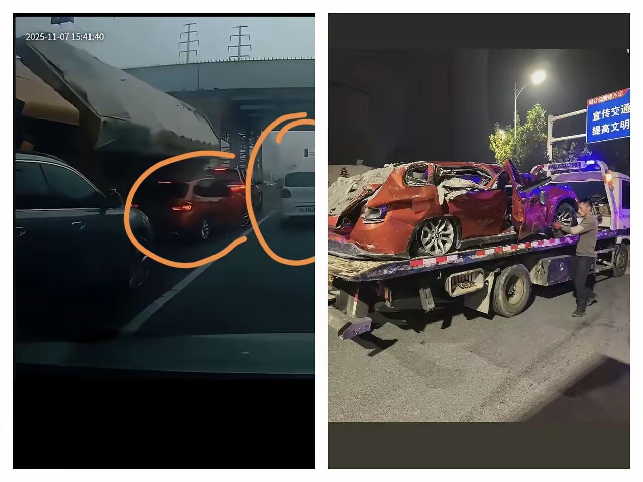 烟台宝马女车主，
给我们所有开车的女士上了一课
那就是宁可和旁边的小轿车撞上，也