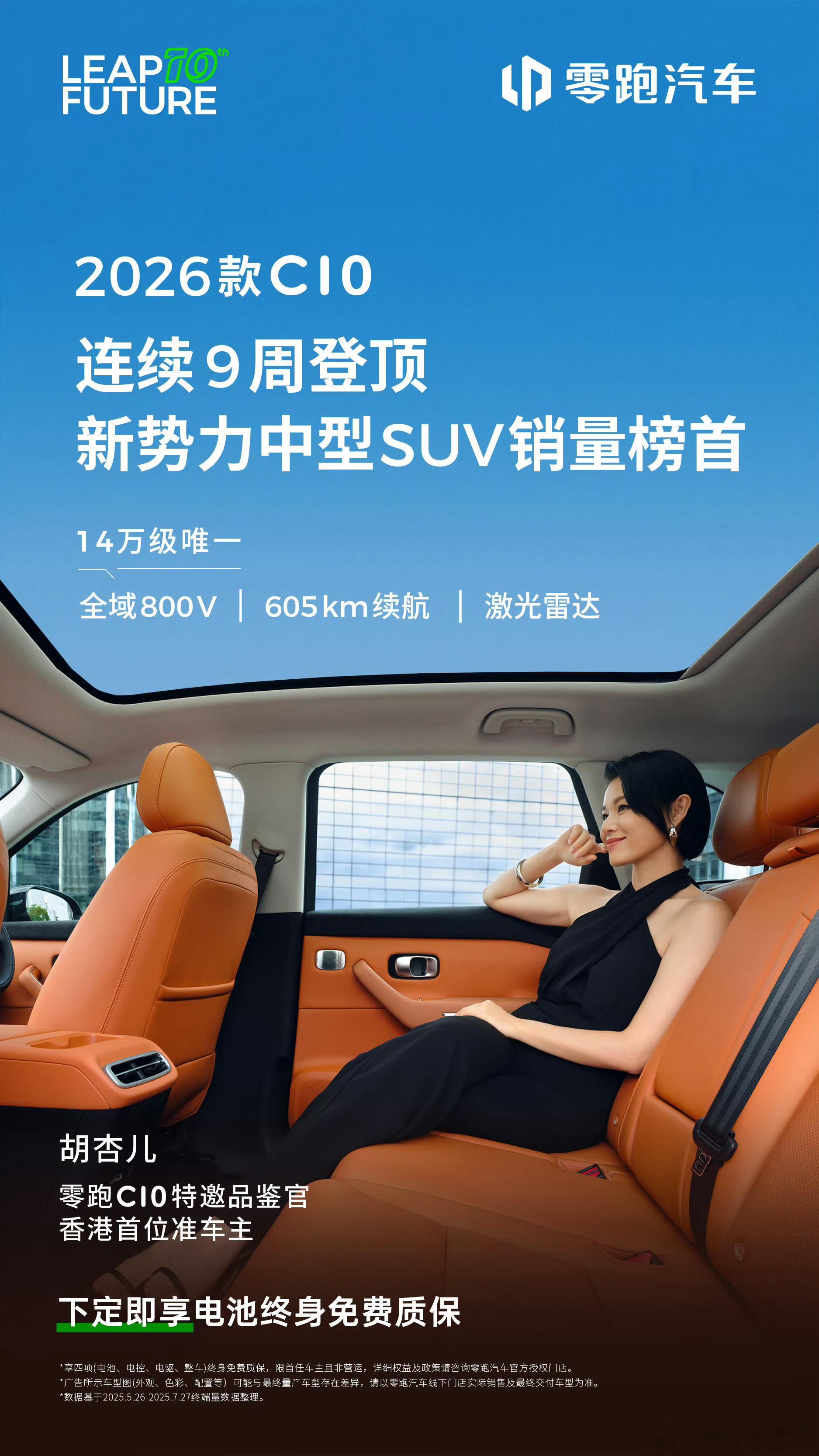 零跑是真能打啊！C16，连续6周在20万内中大型SUV里稳居第一。C10更猛，连