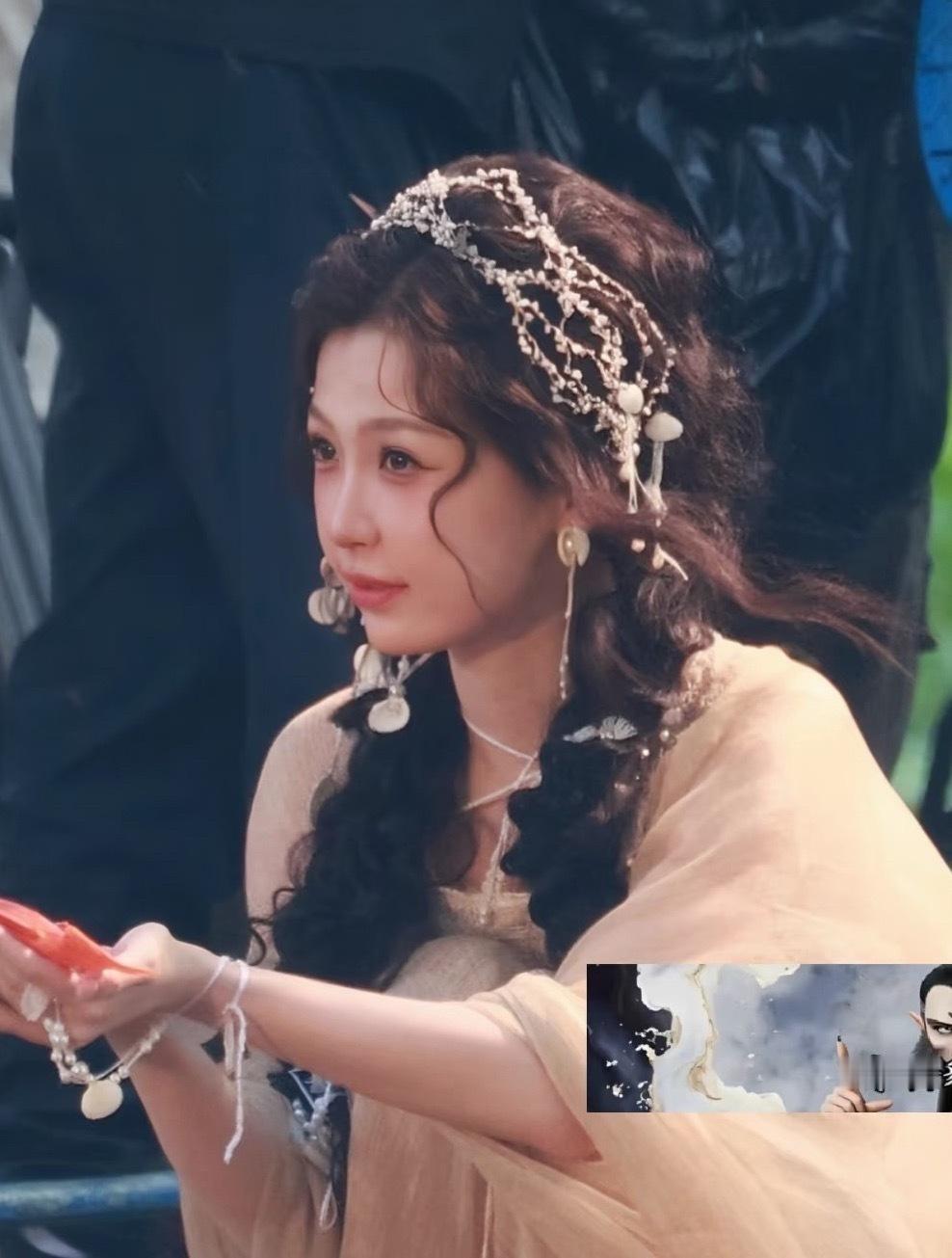 虞书欣河蚌仙子好美啊！窝鱼又出绝美路透 