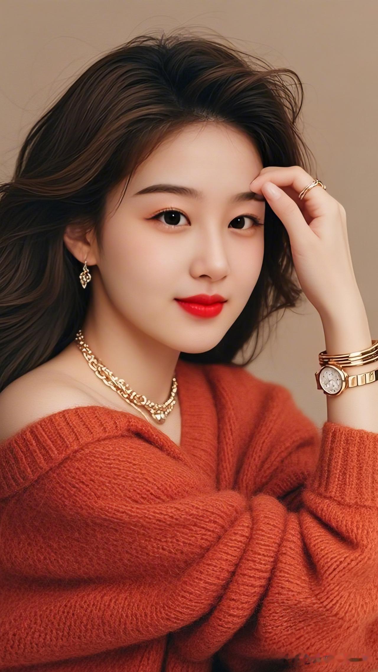 红袖添香夜，美人笑语长。你认为漂亮的女人什么时候最迷人 甜美少女风，红唇与金饰的