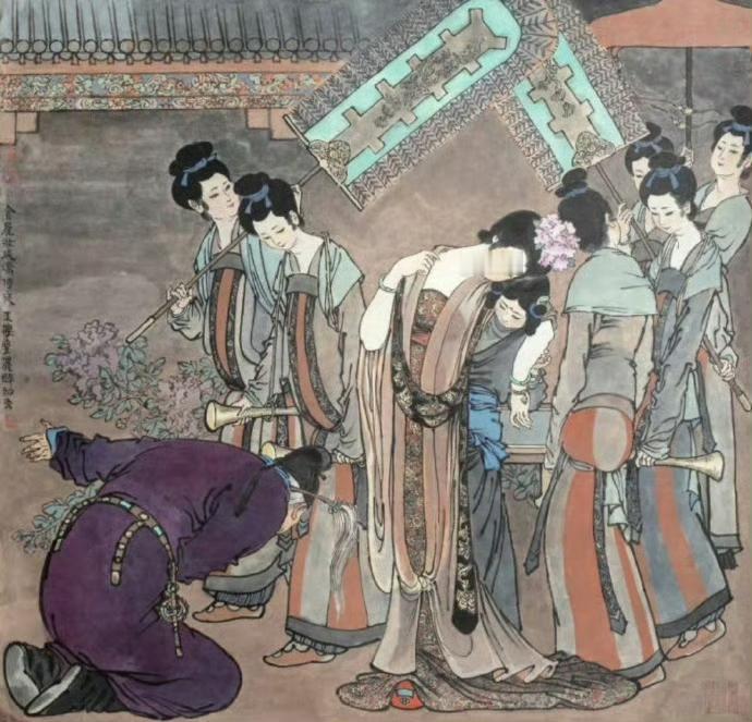 【诗画|白居易诗词《长恨歌》；戴敦邦绘画《长恨歌》】
🌹诗词《长恨歌》创作于唐