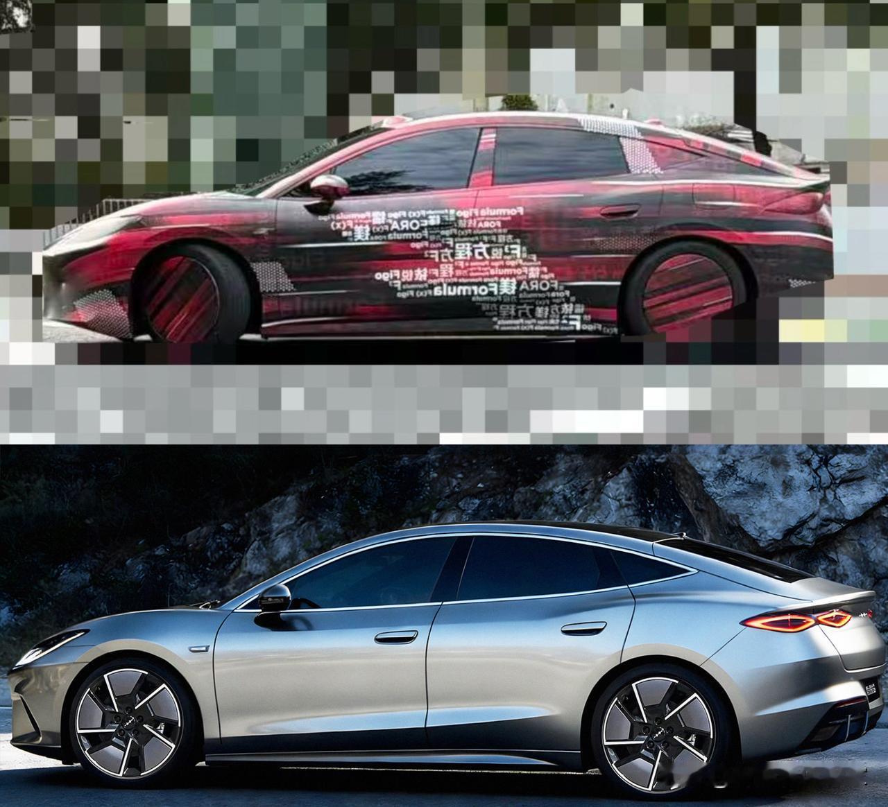 溜背轿跑造型+贯穿式尾灯，运动感拉满！前脸犀利灯组+低趴姿态，气场直接拉满，这颜