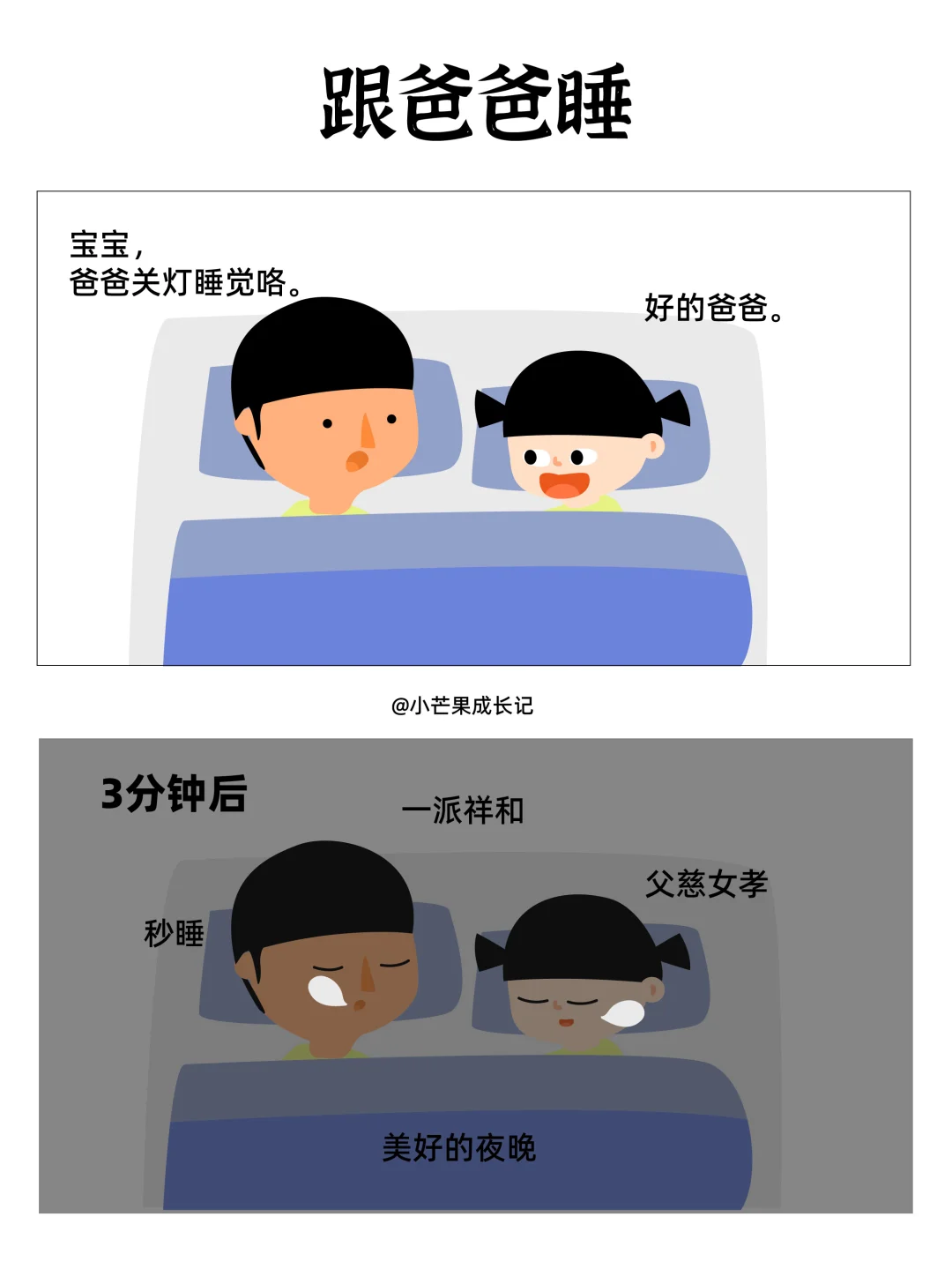 跟爸爸睡VS跟妈妈睡