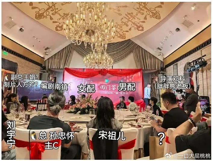 折腰庆功宴座位图，🐧总也去了 太重视了 ​​​