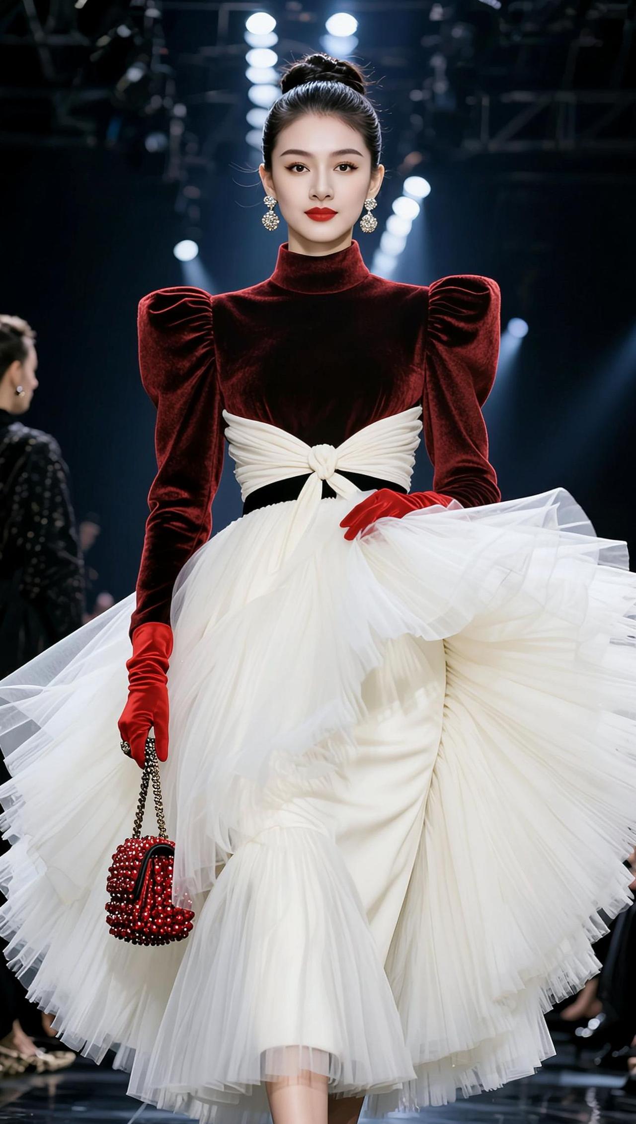 AI高奢走秀风 抖音ai创作 走秀 优雅气质 高个子女生