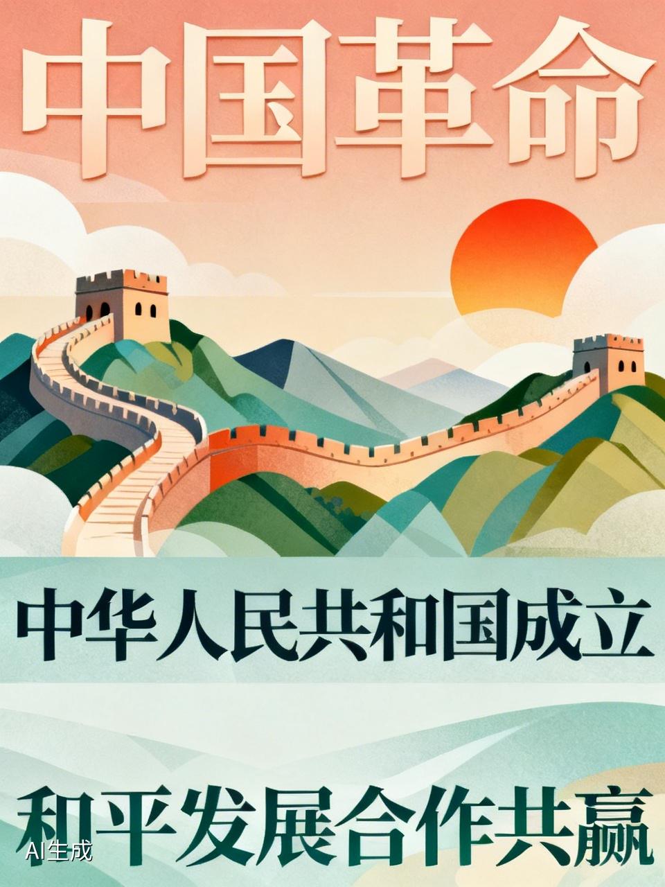 在中国共产党的引领下，中国创建并组建了人民军队，开展新民主主义革命。我们成功抗击