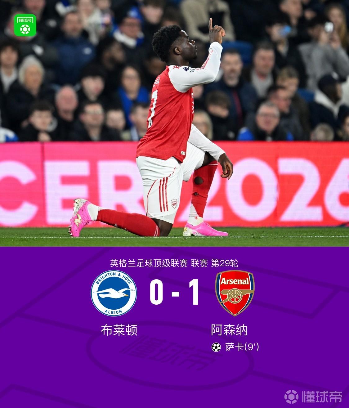 阿森纳又以一场丑陋的胜利拿到至关重要的3分！由于曼城这一轮掉链子被森林逼平，阿森