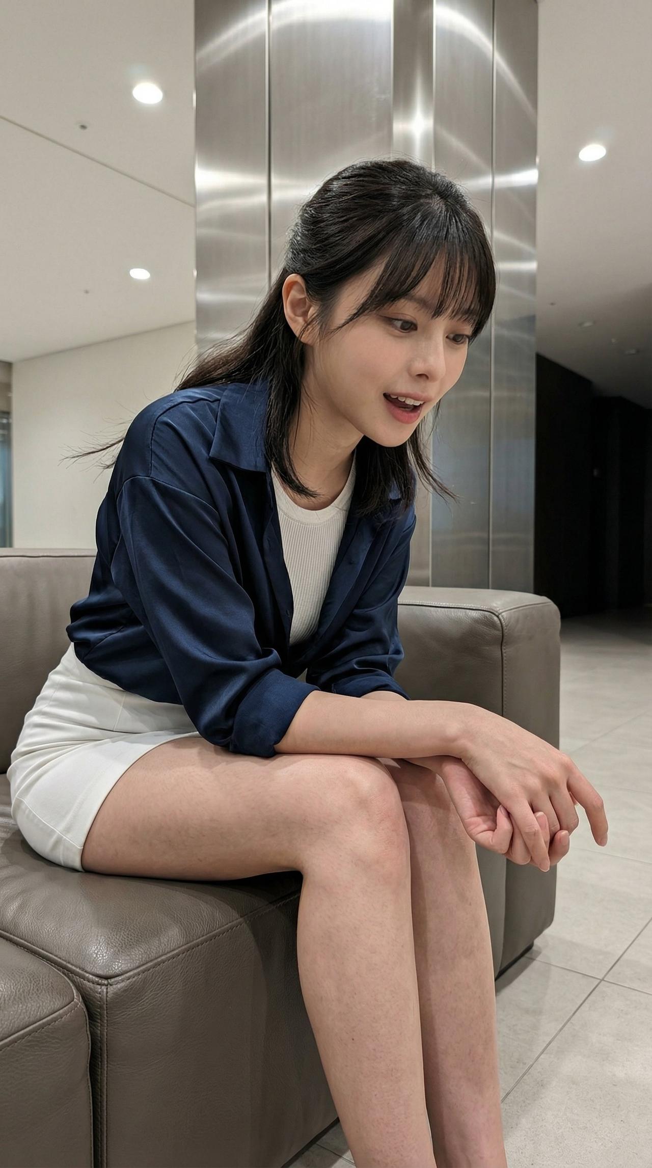 轻纱拂面，笑语盈盈。