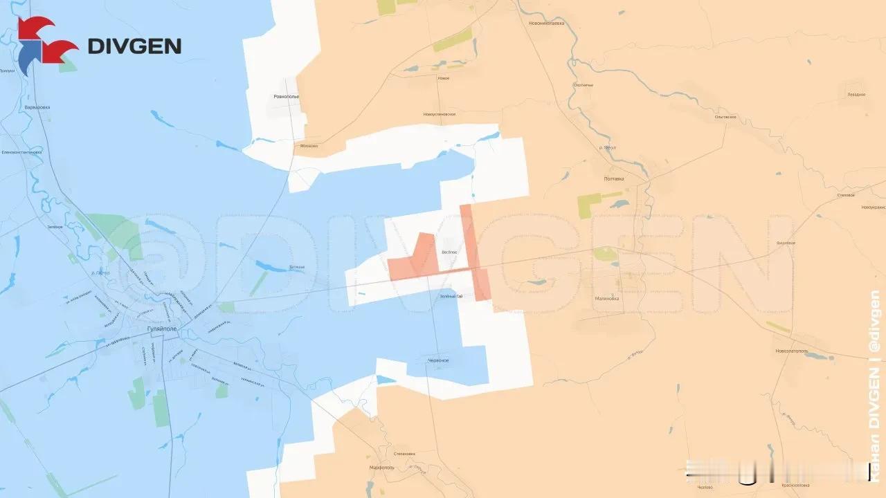 箭头社更新，俄军在韦谢列与泽列尼盖间插了过去，总体来看，该地区的局势可以称为乌克